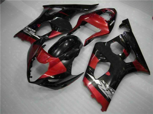 03-04 Red Black GSXR 1000 Motorcycle Fairings 03-04 Red Black GSXR 1000 Motorcycle Fairings