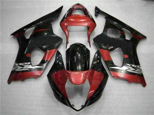 03-04 Red Black GSXR 1000 Motorcycle Fairings 03-04 Red Black GSXR 1000 Motorcycle Fairings