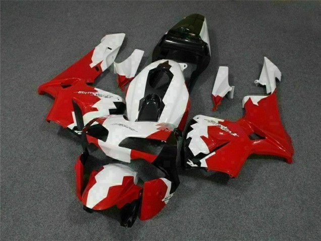 03-04 Red White CBR600RR Motorcycle Fairing 03-04 Red White CBR600RR Motorcycle Fairing
