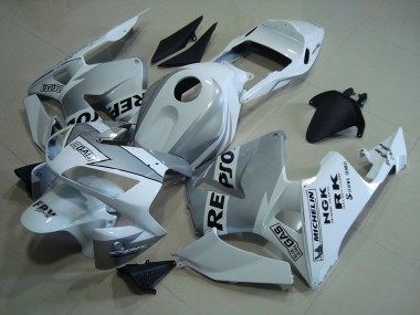 03-04 Repsol White Silver CBR600RR Motorcycle Fairings