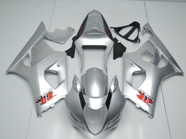 03-04 Silver OEM Style GSXR 1000 Motorcycle Fairings 03-04 Silver OEM Style GSXR 1000 Motorcycle Fairings
