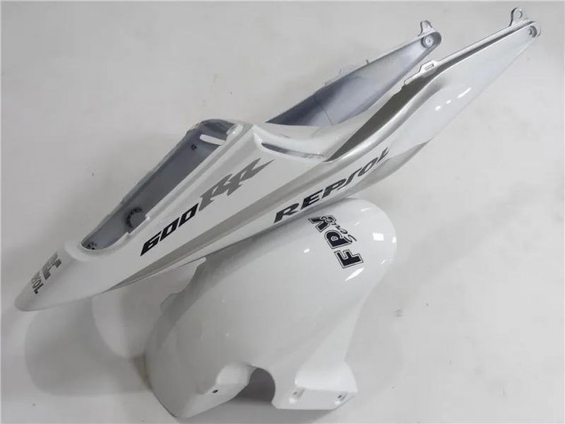 03-04 Silver White Black Repsol CBR600RR Motorcycle Fairings 03-04 Silver White Black Repsol CBR600RR Motorcycle Fairings