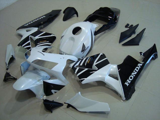 03-04 White Black CBR600RR Motorcycle Fairing 03-04 White Black CBR600RR Motorcycle Fairing