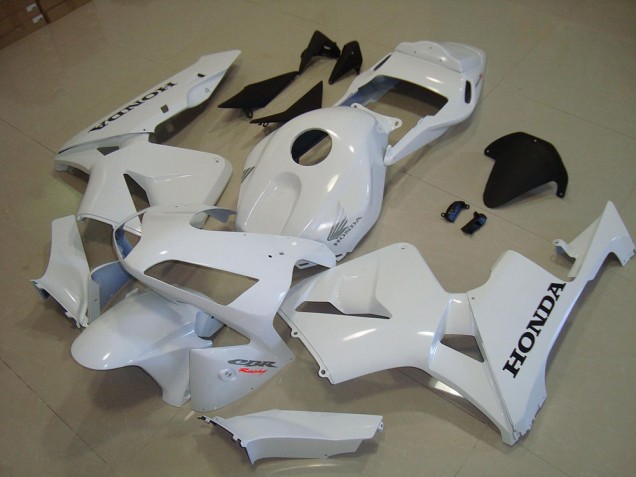 03-04 White Black Decal CBR600RR Motorcycle Fairings