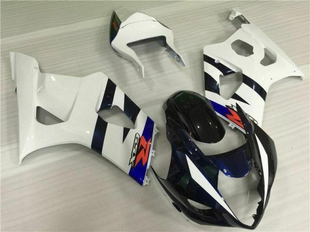 03-04 White Black GSXR 1000 Motorcycle Fairing Kits 03-04 White Black GSXR 1000 Motorcycle Fairing Kits