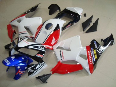 03-04 White Black Red Lee CBR600RR Motorcycle Fairings