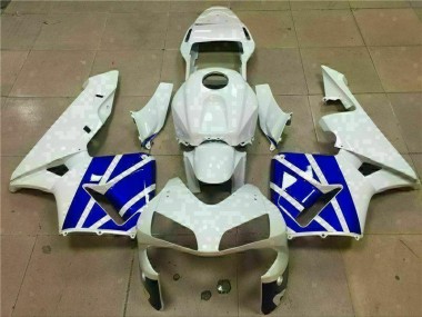 03-04 White Blue CBR600RR Motorcycle Fairing