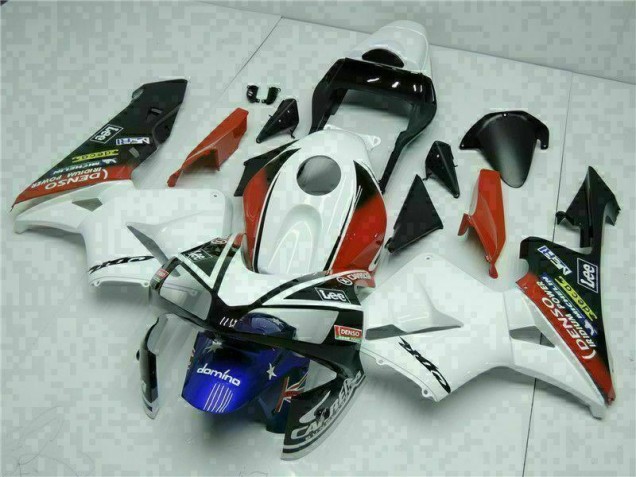 03-04 White Blue CBR600RR Motorcycle Fairings