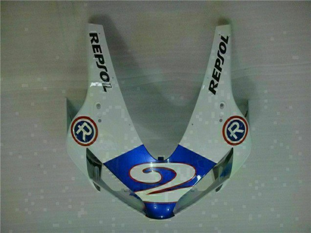 03-04 White Blue R 2 CBR600RR Motorcycle Fairings 03-04 White Blue R 2 CBR600RR Motorcycle Fairings