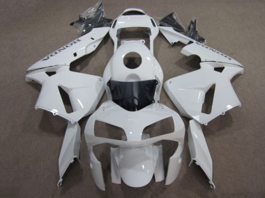 03-04 White CBR600RR Aftermarket Motorcycle Fairings