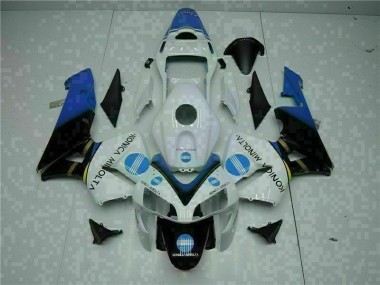 03-04 White CBR600RR Motorcycle Fairing Kits & Plastic