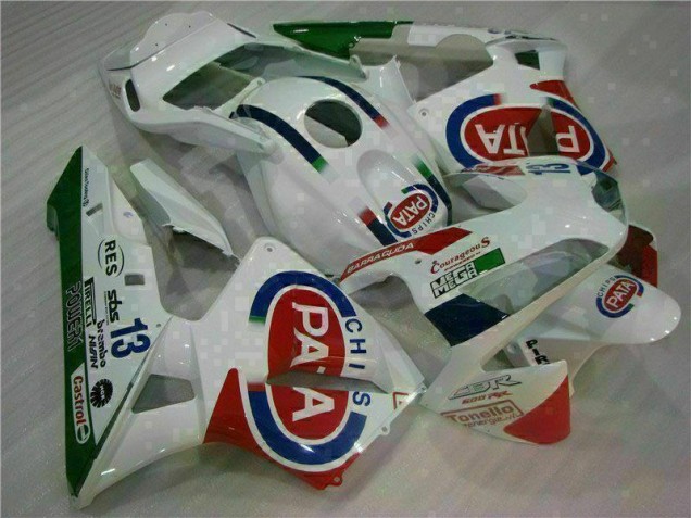 03-04 White CBR600RR Motorcycle Fairing 03-04 White CBR600RR Motorcycle Fairing