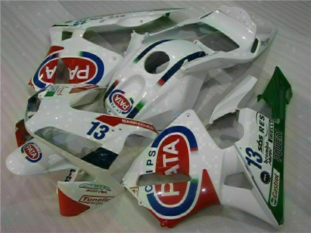 03-04 White CBR600RR Motorcycle Fairing 03-04 White CBR600RR Motorcycle Fairing