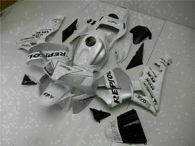 03-04 White Repsol CBR600RR Motorcycle Fairing