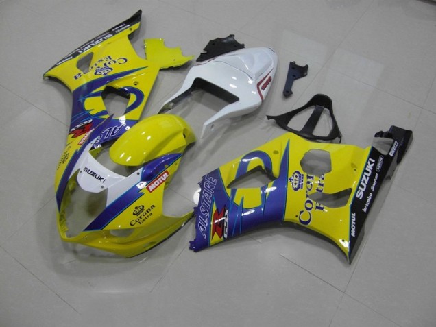 03-04 Yellow Corona GSXR 1000 Motorcycle Fairings 03-04 Yellow Corona GSXR 1000 Motorcycle Fairings