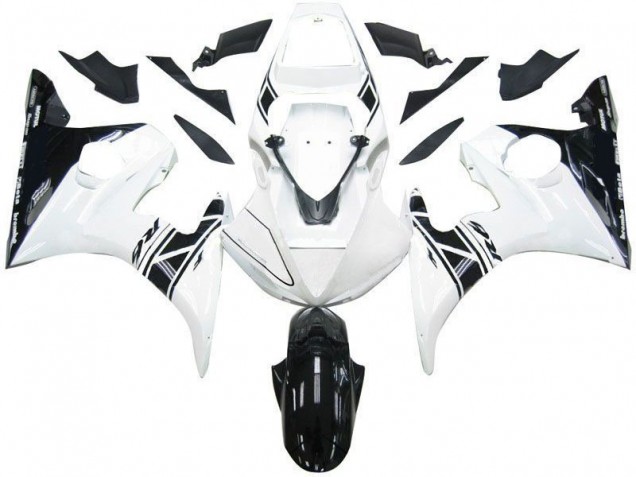 03-05 Black White Tribal YZF R6 Motorcycle Fairings 03-05 Black White Tribal YZF R6 Motorcycle Fairings