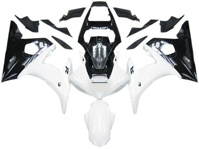 03-05 Black White YZF R6 Motorcycle Fairings