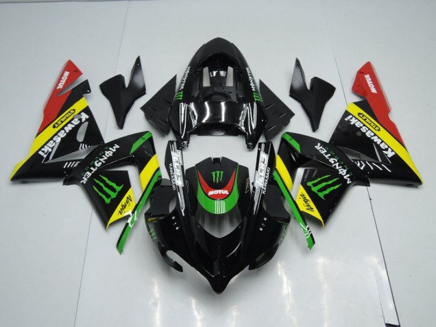 03-05 Black Yellow Monster ZX10R Motorcycle Fairings 03-05 Black Yellow Monster ZX10R Motorcycle Fairings
