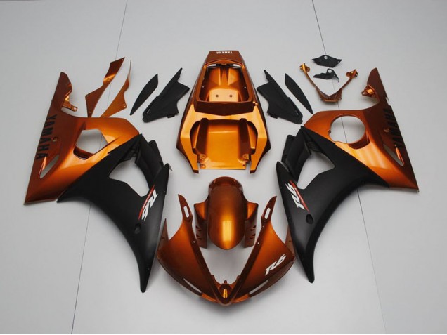 03-05 Brown and Matte Black YZF R6 Motorcycle Fairings 03-05 Brown and Matte Black YZF R6 Motorcycle Fairings