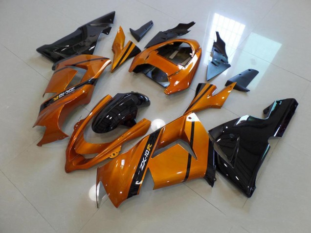 03-05 Gold Black ZX10R Motorcycle Fairings 03-05 Gold Black ZX10R Motorcycle Fairings