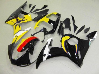 03-05 Moon Black Yellow YZF R6 Motorcycle Fairings