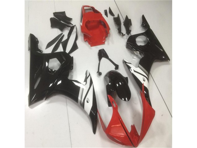 03-05 Red Black White YZF R6 Motorcycle Fairings