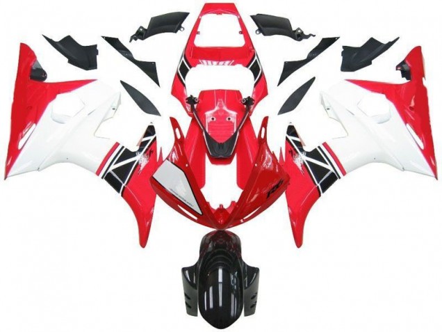03-05 Red White Black YZF R6 Motorcycle Fairing