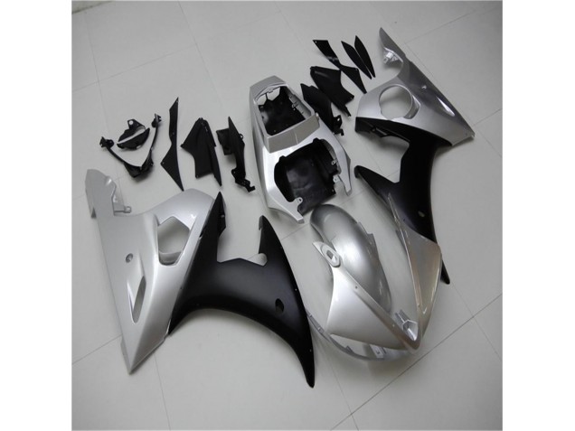 03-05 Silver Black YZF R6 Motorcycle Fairings