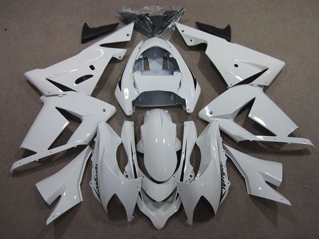 03-05 White Ninja ZX10R Motorcycle Fairings 03-05 White Ninja ZX10R Motorcycle Fairings