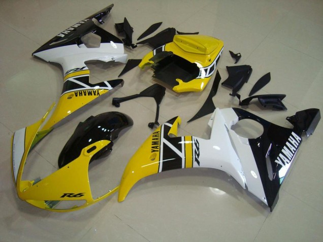 03-05 Yellow Anniversary YZF R6 Motorcycle Fairings 03-05 Yellow Anniversary YZF R6 Motorcycle Fairings
