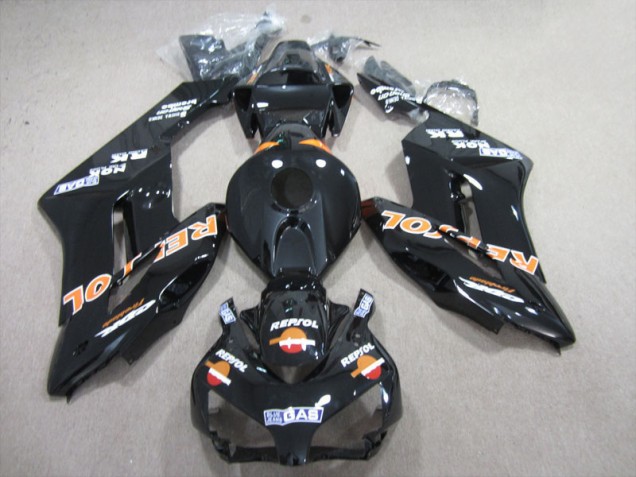 04-05 Black Orange Repsol CBR1000RR Motorcycle Fairings 04-05 Black Orange Repsol CBR1000RR Motorcycle Fairings