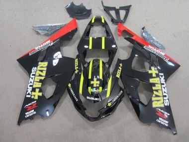 04-05 Black Yellow Rizla GSXR 750 Motorcycle Fairings