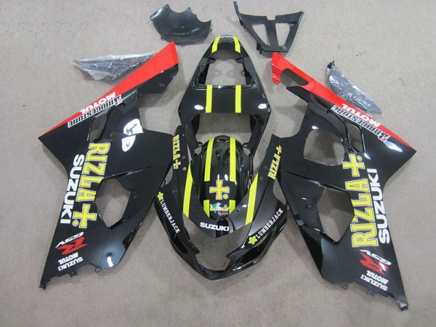 04-05 Black Yellow Rizla GSXR 750 Motorcycle Fairings 04-05 Black Yellow Rizla GSXR 750 Motorcycle Fairings