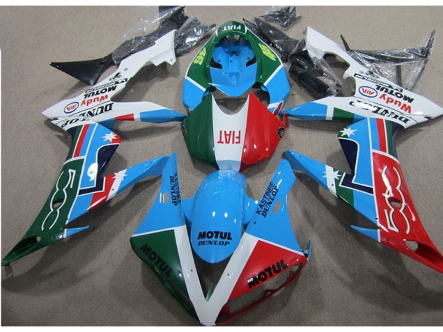 04-05 Blue Red Green Motul CBR1000RR Motorcycle Fairings 04-05 Blue Red Green Motul CBR1000RR Motorcycle Fairings