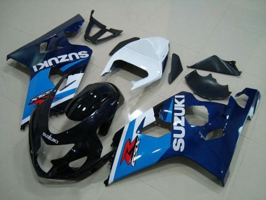 04-05 Blue White GSXR 750 Motorcycle Fairings
