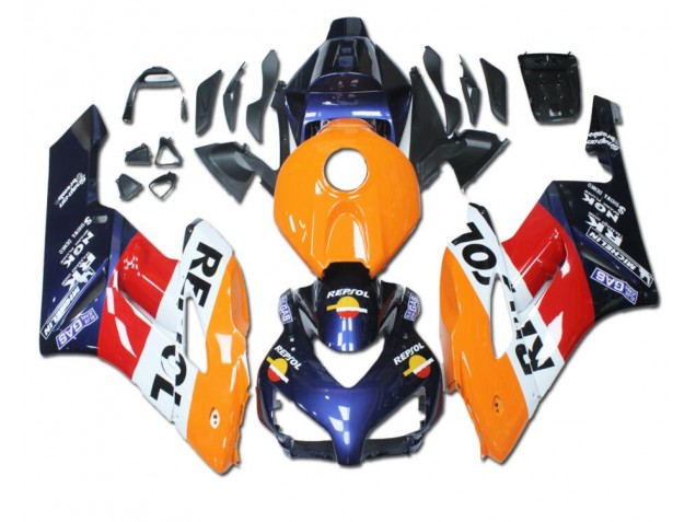 04-05 Orange Red Blue Repsol CBR1000RR Motorcycle Fairings 04-05 Orange Red Blue Repsol CBR1000RR Motorcycle Fairings