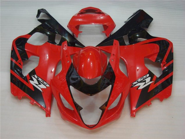 04-05 Red Black GSXR 600/750 Motorcycle Fairing 04-05 Red Black GSXR 600/750 Motorcycle Fairing