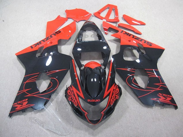 04-05 Red Black GSXR 750 Motorcycle Fairings