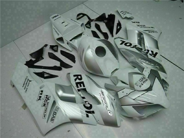 04-05 Silver White Repsol CBR1000RR Motorcycle Fairing 04-05 Silver White Repsol CBR1000RR Motorcycle Fairing