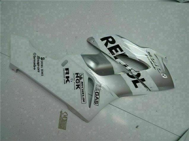04-05 Silver White Repsol CBR1000RR Motorcycle Fairing 04-05 Silver White Repsol CBR1000RR Motorcycle Fairing