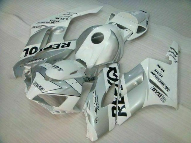 04-05 Silver White Repsol CBR1000RR Motorcycle Fairings 04-05 Silver White Repsol CBR1000RR Motorcycle Fairings