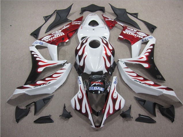 04-05 White Red Flame SHARK CBR1000RR Motorcycle Fairings 04-05 White Red Flame SHARK CBR1000RR Motorcycle Fairings