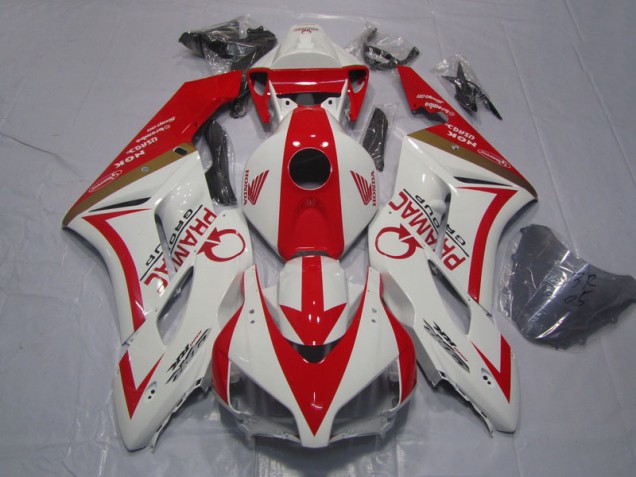 04-05 White Red PRAMAC CBR1000RR Motorcycle Fairings 04-05 White Red PRAMAC CBR1000RR Motorcycle Fairings