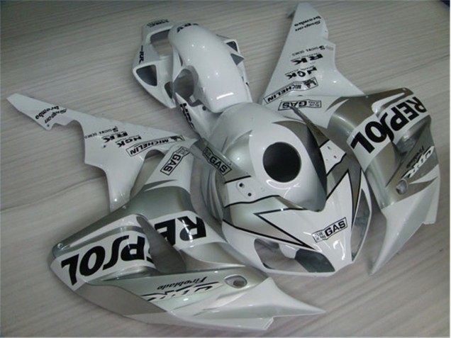 04-05 White Silver Black Repsol CBR1000RR Motorcycle Fairings
