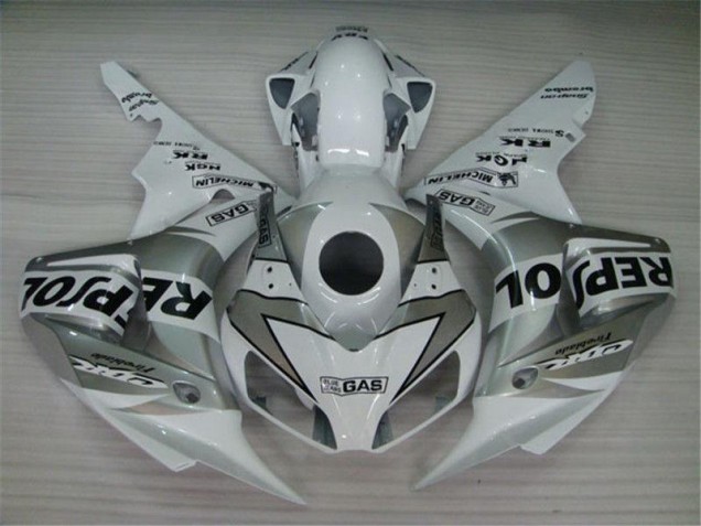 04-05 White Silver Black Repsol CBR1000RR Motorcycle Fairings