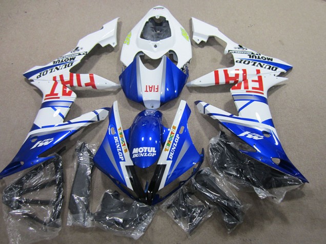 04-06 Blue White Motul Fiat YZF R1 Motorcycle Fairings 04-06 Blue White Motul Fiat YZF R1 Motorcycle Fairings