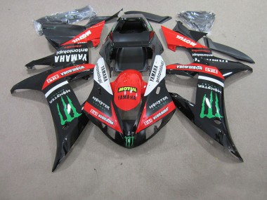 04-06 Red White Black Motul YZF R1 Motorcycle Fairings
