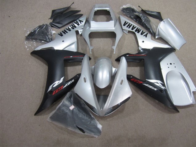 04-06 Silver Black YZF R1 Motorcycle Fairings 04-06 Silver Black YZF R1 Motorcycle Fairings