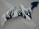 04-06 White Blue Flame YZF R1 Motorcycle Fairings 04-06 White Blue Flame YZF R1 Motorcycle Fairings