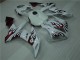 04-06 White Red Flame YZF R1 Motorcycle Fairings